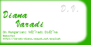 diana varadi business card